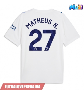 Lacne Muži Futbalové dres Manchester City Matheus Nunes #27 2026-27 Krátky Rukáv - Tretina